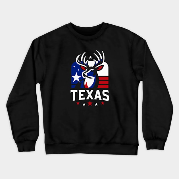 TEXAS DEER Crewneck Sweatshirt by Bone